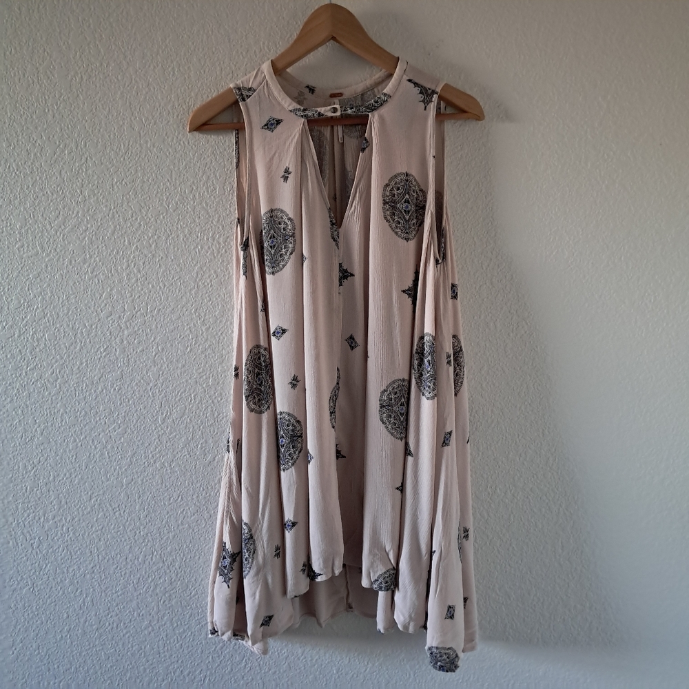 Free People Tree Swing Dress Pink Size XS Boho Gypsy